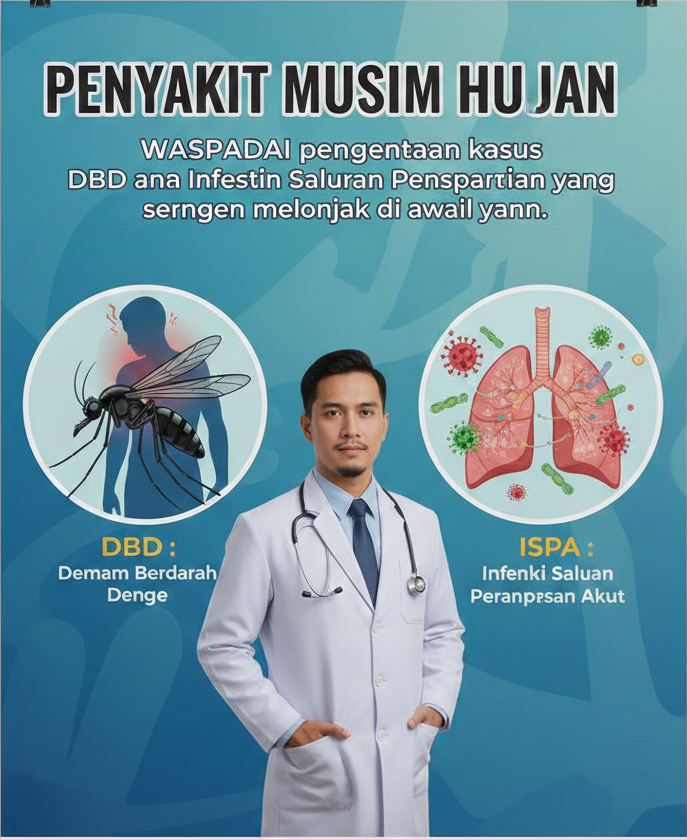 Waspada Puncak Musim Hujan: Ancaman DBD dan ISPA di Awal Tahun